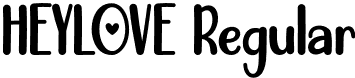 HEYLOVE Regular font | HEYLOVE.otf