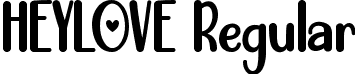 HEYLOVE Regular font | HEYLOVE.ttf