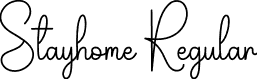 Stayhome Regular font | Stayhome.otf