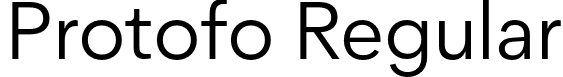 Protofo Regular font | protofo-regular.otf