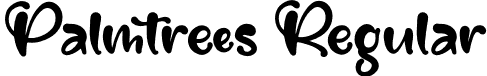 Palmtrees Regular font | Palmtrees.otf