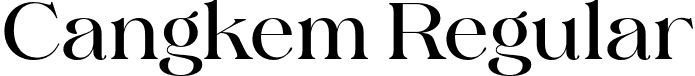 Cangkem Regular font | cangkem-regular.otf