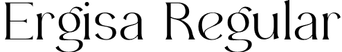 Ergisa Regular font | ergisa-regular.otf