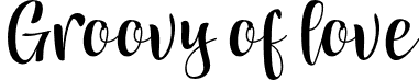 Groovy of love font | Groovy of love.otf