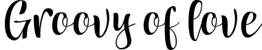 Groovy of love font | Groovy of love.ttf