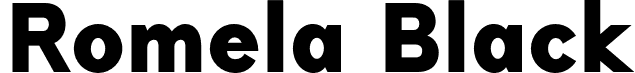 Romela Black font | Romela-Black.otf