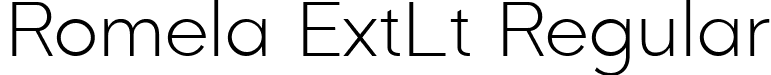 Romela ExtLt Regular font | Romela-ExtraLight.ttf