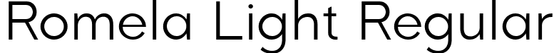 Romela Light Regular font | Romela-Light.ttf