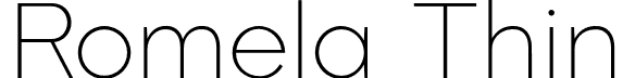Romela Thin font | Romela-Thin.otf