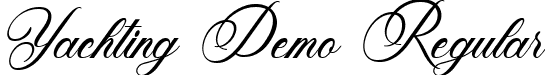 Yachting Demo Regular font | yachtingdemo-q22er.ttf