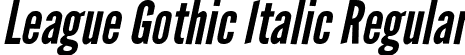 League Gothic Italic Regular font | leaguegothic-italic-webfont.ttf