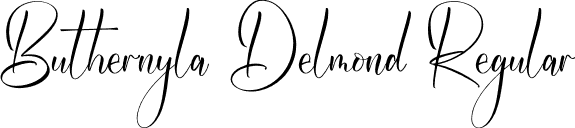 Buthernyla Delmond Regular font | Buthernyla-Delmond.otf