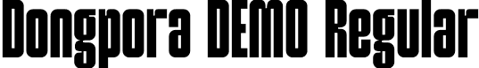 Dongpora DEMO Regular font | Dongpora.otf