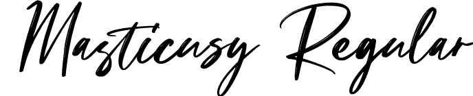 Masticusy Regular font | Masticusy.ttf