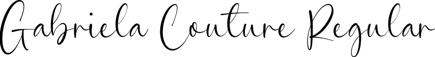 Gabriela Couture Regular font | Gabriela Couture.otf