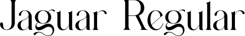 Jaguar Regular font | jaguar.otf