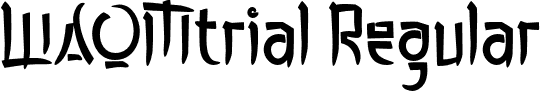 WAOMtrial Regular font | WAOMtrial.otf