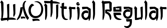 WAOMtrial Regular font | WAOMtrial.ttf