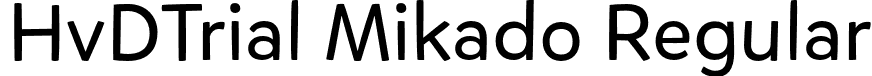 HvDTrial Mikado Regular font | HvDTrial_Mikado-Regular.otf