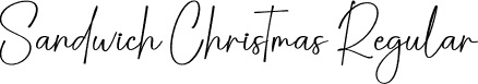 Sandwich Christmas Regular font | Sandwich-Christmas.otf