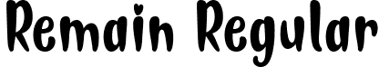 Remain Regular font | Remain.otf