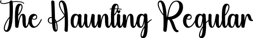 The Haunting Regular font | The-Haunting.otf