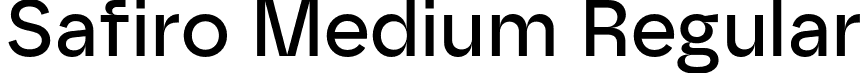 Safiro Medium Regular font | safiro-medium.otf