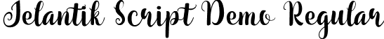 Jelantik Script Demo Regular font | Jelantik demo.ttf