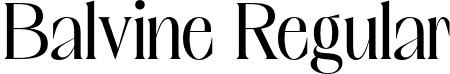 Balvine Regular font | Balvine-Regular.otf