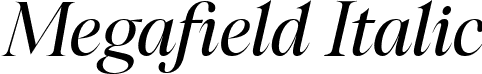 Megafield Italic font | Megafield-Italic.ttf