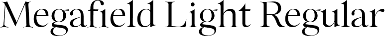 Megafield Light Regular font | Megafield-Light.ttf