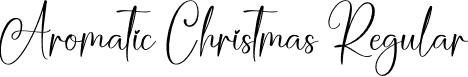 Aromatic Christmas Regular font | Aromatic-Christmas.otf