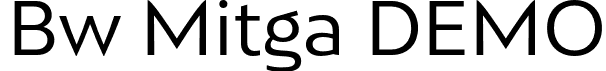 Bw Mitga DEMO font | BwMitgaDEMO-Regular.otf