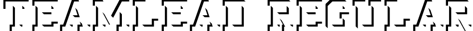 TeamLead Regular font | TeamLead_inside-Shadow.ttf