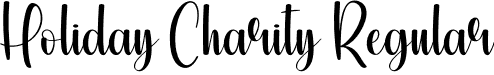 Holiday Charity Regular font | Holiday-Charity.otf