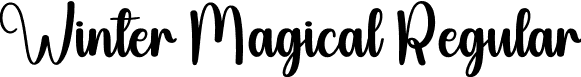 Winter Magical Regular font | Winter-Magical.otf