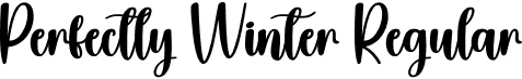 Perfectly Winter Regular font | Perfectly-Winter.otf