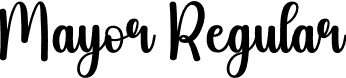 Mayor Regular font | Mayor.otf