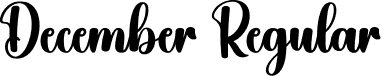 December Regular font | December.otf