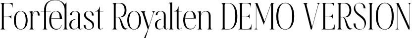 Forfelast Royalten DEMO VERSION font | Forfelast-Royalten-DEMO-VERSION.otf