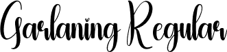 Garlaning Regular font | Garlaning.otf