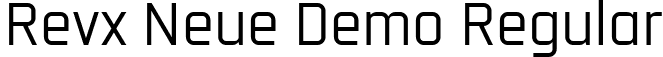 Revx Neue Demo Regular font | RevxNeueDemo-Regular.ttf