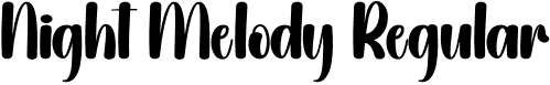 Night Melody Regular font | Night-Melody.otf