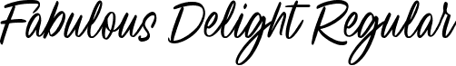 Fabulous Delight Regular font | FabulousDelight-Regular.ttf