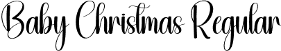 Baby Christmas Regular font | Baby-Christmas.otf