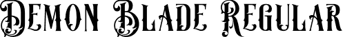 Demon Blade Regular font | Demon Blade.ttf