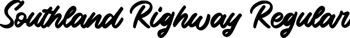 Southland Righway Regular font | Southland Righway DEMO.otf