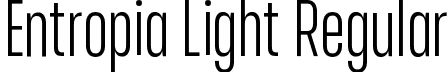 Entropia Light Regular font | entropia-light.otf