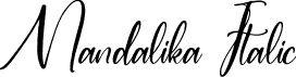 Mandalika Italic font | Mandalika-Italic.otf