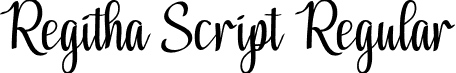 Regitha Script Regular font | Regitha-Script.otf